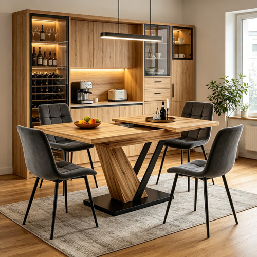 Extendable dining table - extendable,