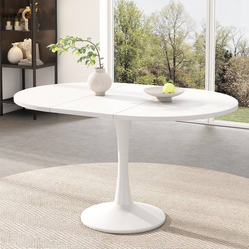 Extendable dining table round - dining,