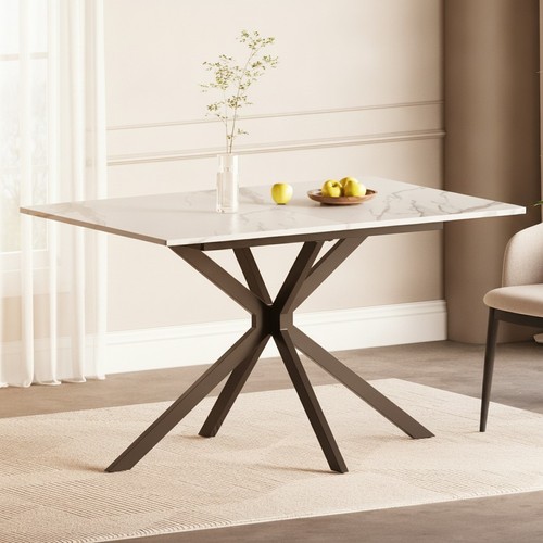 Extendable dining table white - dining,