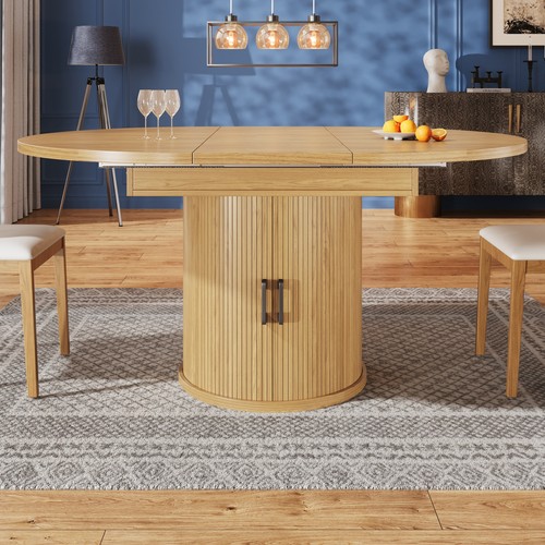 Extendable dining table round - dining,