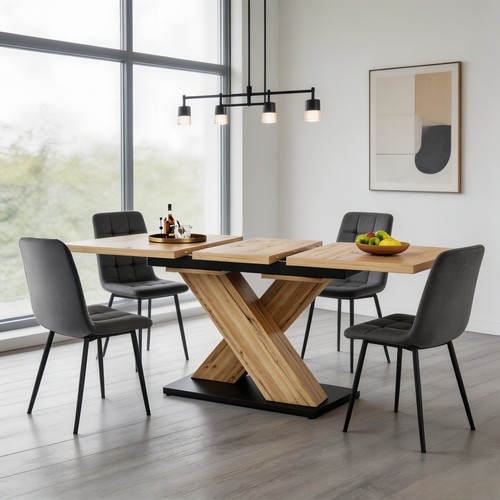 Extendable dining table - dining, &