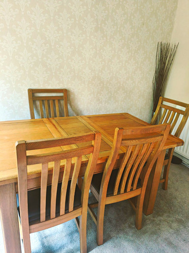 Extendable hard wood dining - extendable,