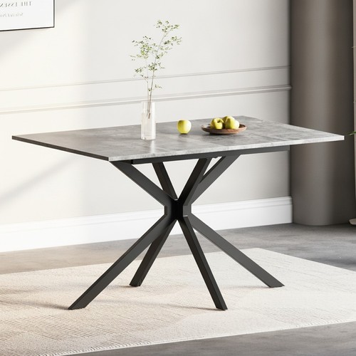 Extendable dining table grey - extendable,