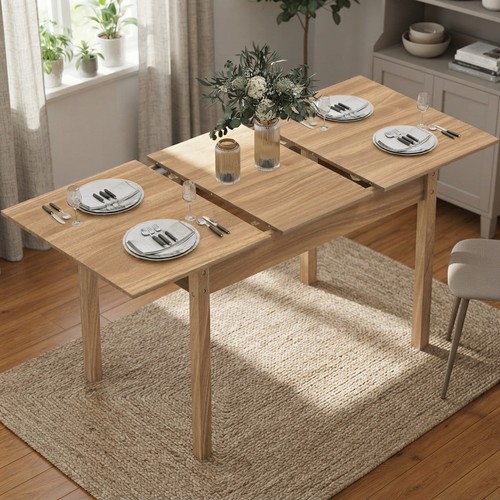 Wood extendable dining - wood, table