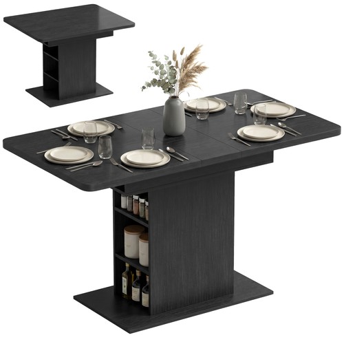Homcom extendable dining table - extendable,