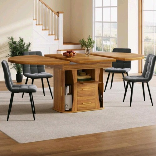 Extendable wooden dining - extendable,