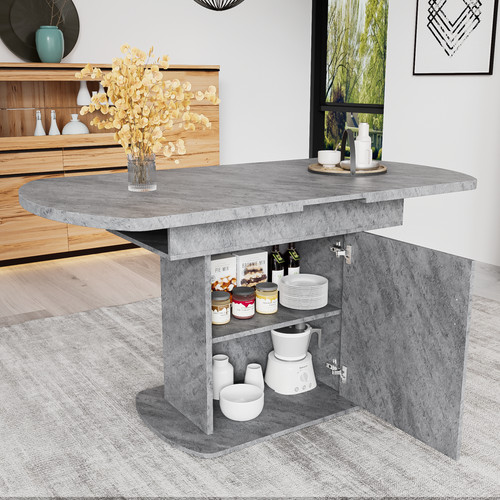 Extendable dining table with - dining,