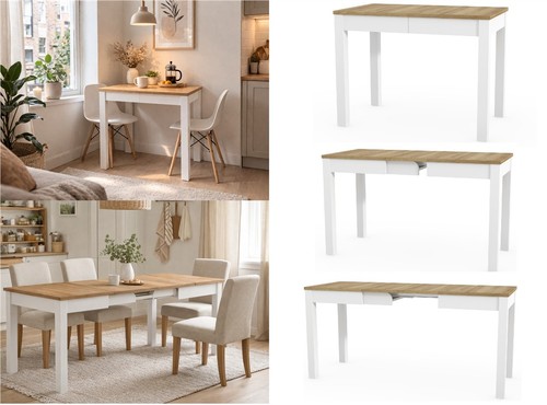 Narrow dining table - dining,