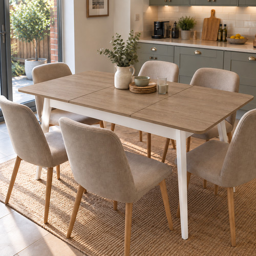 Extending dining table - extending,
