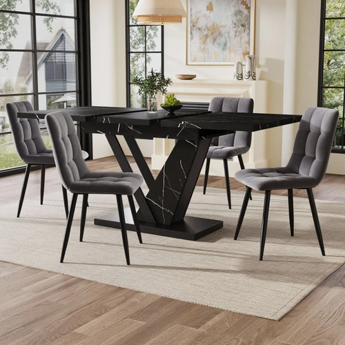 Extendable dining table - extendable,