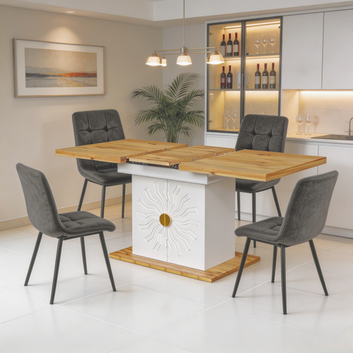 Extendable dining table and - table,