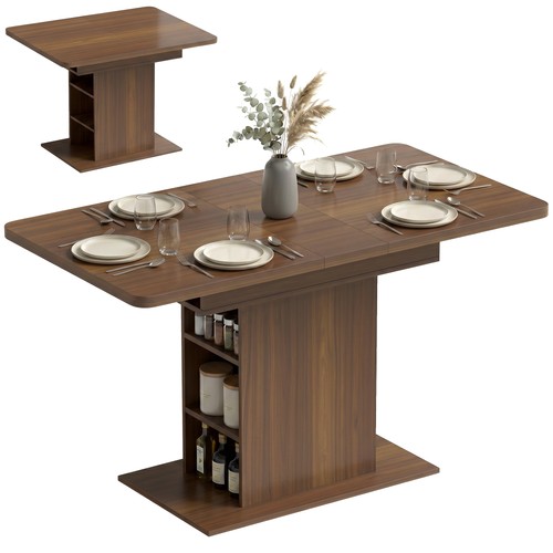 Homcom extendable dining table - extendable,