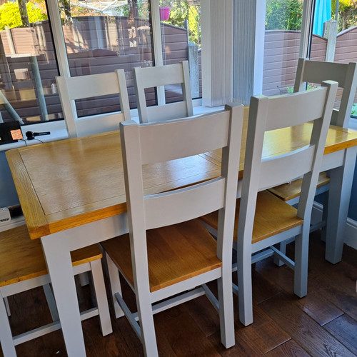 Rectangular wood dining table - rectangular,
