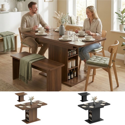 Extendable dining table - table, for