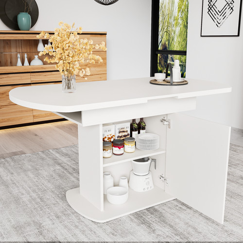 Extendable dining table with - table,